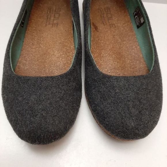 SOLE X RECORK Grace Carbon Neutral Slip-On Comfort Flat Shoes Grey Sz 6.5 - Picture 6 of 14